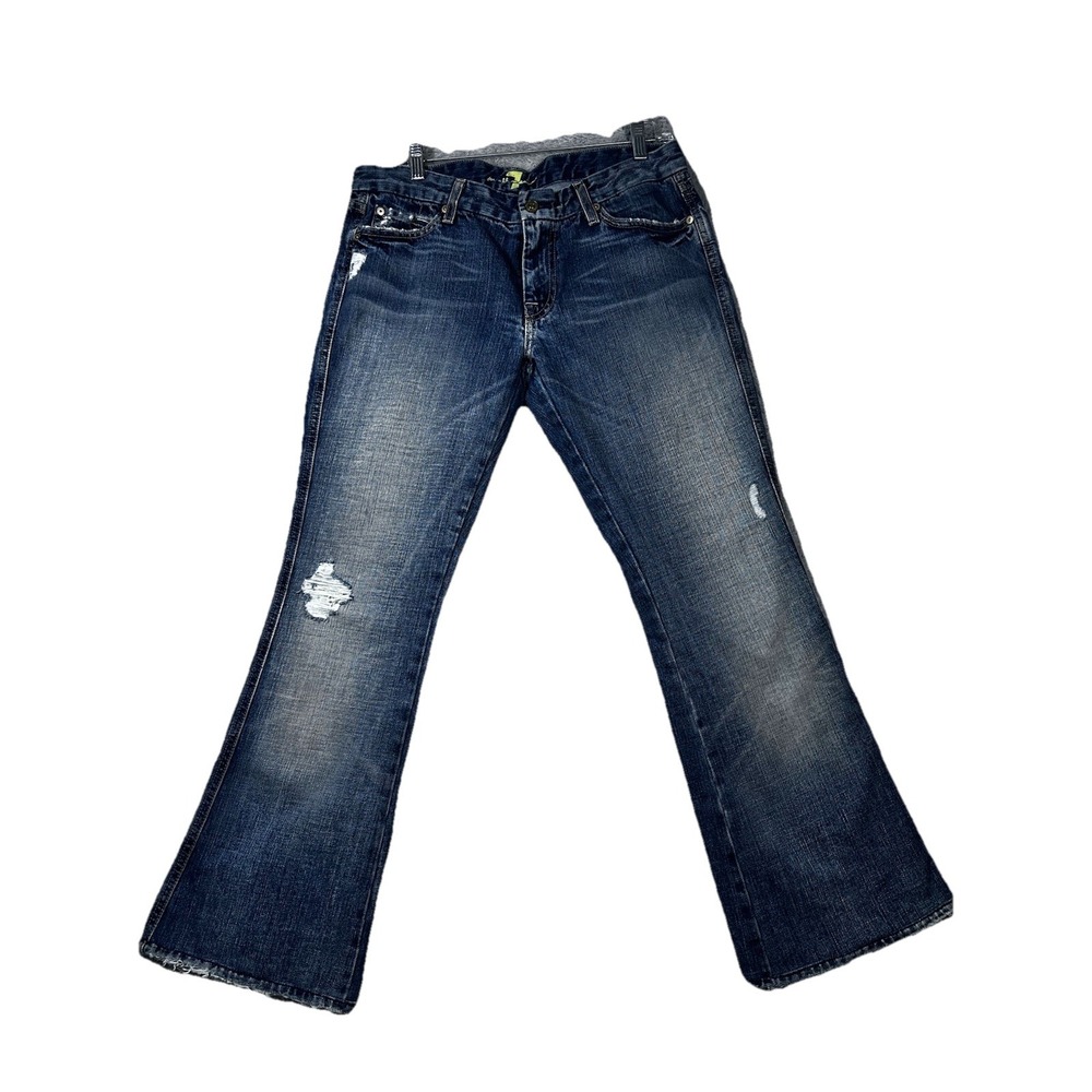Pre-owned 7‎ For All Mankind Size 31 Pocket Flare Jeans Style #U130162U-162U